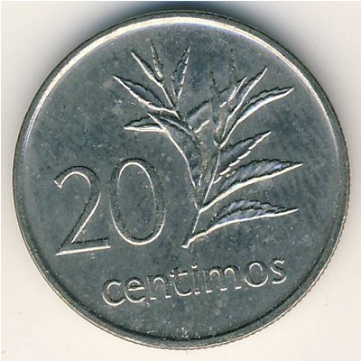 Mozambique, 20 centimos, 1975