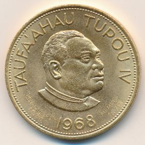 Tonga, 1 paanga, 1968