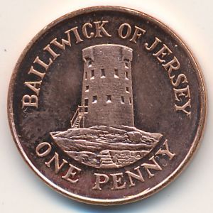 Jersey, 1 penny, 1998–2016