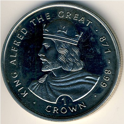 Gibraltar, 1 crown, 1999