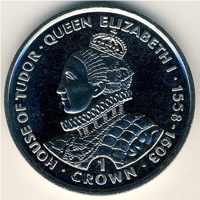 Gibraltar, 1 crown, 1999