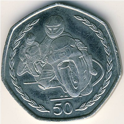 Остров Мэн, 50 пенсов (1996–1997 г.)