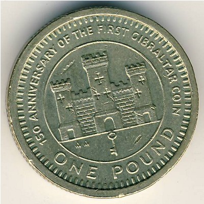 Gibraltar, 1 pound, 1989