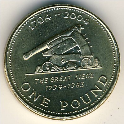 Gibraltar, 1 pound, 2004