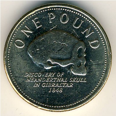 Gibraltar, 1 pound, 2005–2011