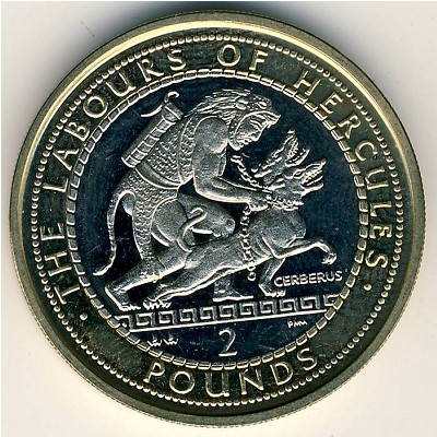 Gibraltar, 2 pounds, 2000