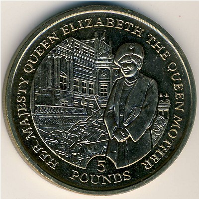 Gibraltar, 5 pounds, 1995