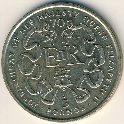 Gibraltar, 5 pounds, 1996