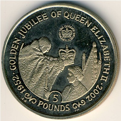 Gibraltar, 5 pounds, 2002