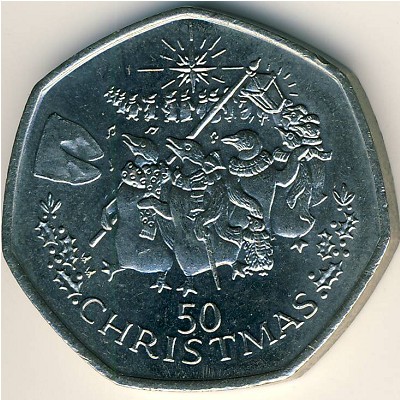 Гибралтар, 50 пенсов (1995 г.)