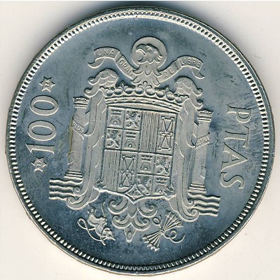 Spain, 100 pesetas, 1975