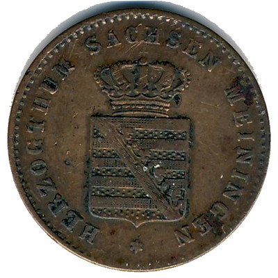 Saxe-Meiningen, 2 pfennig, 1867–1870