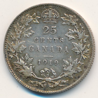 Канада, 25 центов (1912–1919 г.)