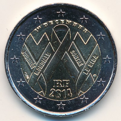 Франция, 2 евро (2014 г.)