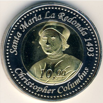 Redonda., 10 dollars, 2009
