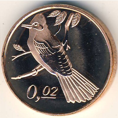 Редонда., 0,02 доллара (2009 г.)