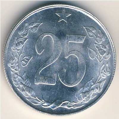 Чехословакия, 25 гелеров (1953–1954 г.)