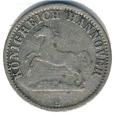 Ганновер, 1/2 гроша (1858–1865 г.)