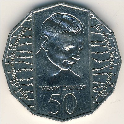 Australia, 50 cents, 1995
