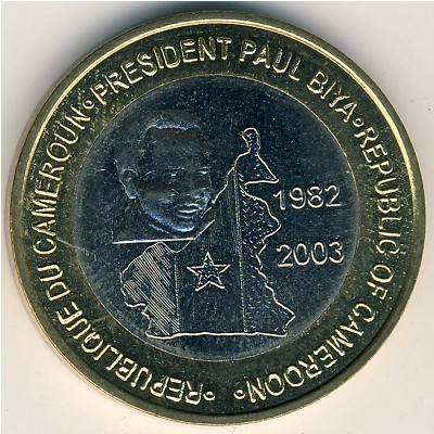 Cameroon., 6000 francs CFA, 2003