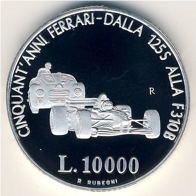 San Marino, 10000 lire, 1998