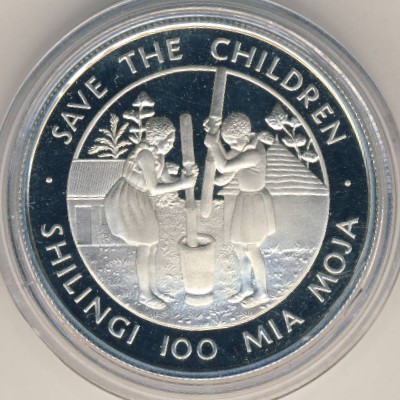 Tanzania, 100 shilingi, 1990