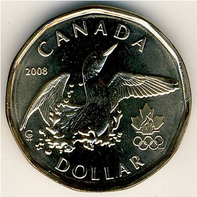 Canada, 1 dollar, 2008