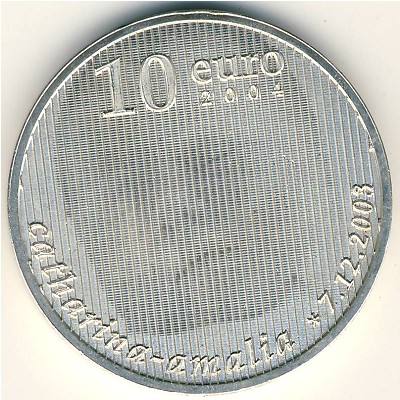 Netherlands, 10 euro, 2004