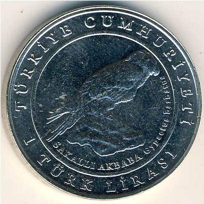 Turkey, 1 lira, 2009