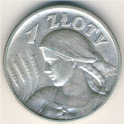 Poland, 1 zloty, 1924–1925