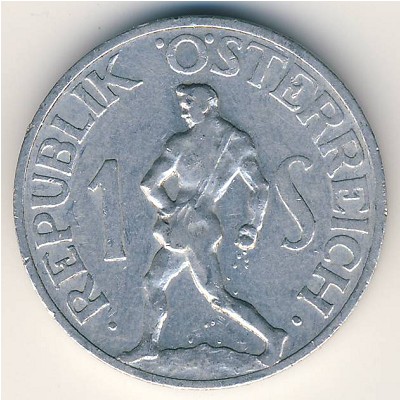 Austria, 1 schilling, 1946–1957