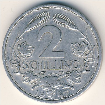 Austria, 2 schilling, 1946–1952