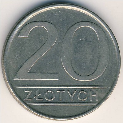 Польша, 20 злотых (1984–1988 г.)