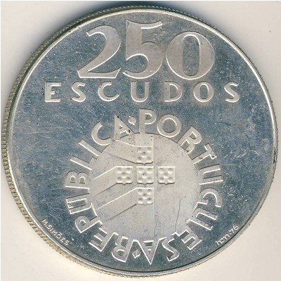 Portugal, 250 escudos, 1976