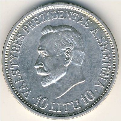 Литва, 10 лит (1938 г.)