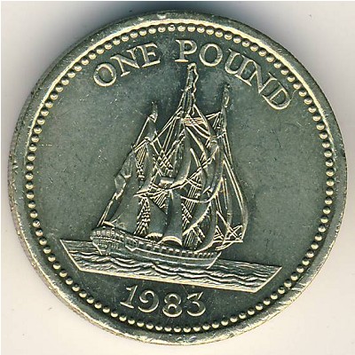 Guernsey, 1 pound, 1983