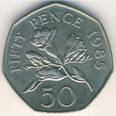 Guernsey, 50 pence, 1985–1997