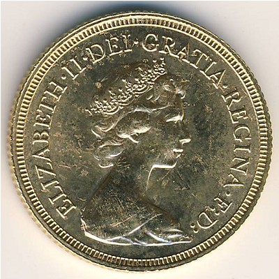 Great Britain, 1 sovereign, 1974–1984