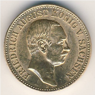 Саксония, 20 марок (1905–1914 г.)