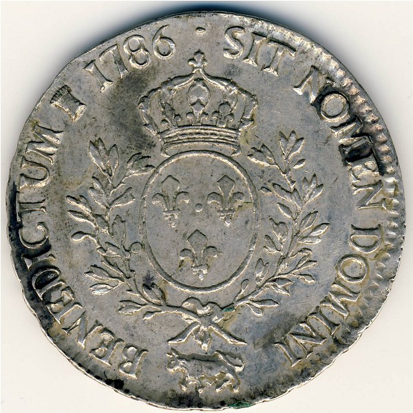 Франция, 1 экю (1775–1791 г.)