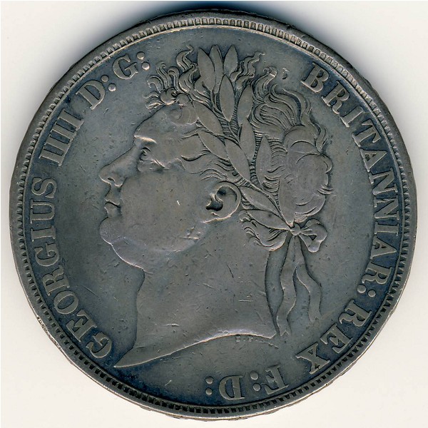 Great Britain, 1 crown, 1821–1822