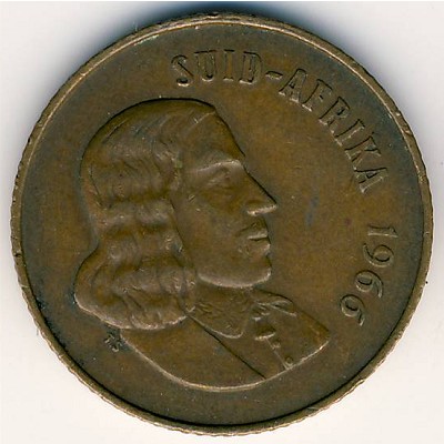 South Africa, 2 cents, 1965–1969