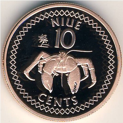 Niue, 10 cents, 2009–2010