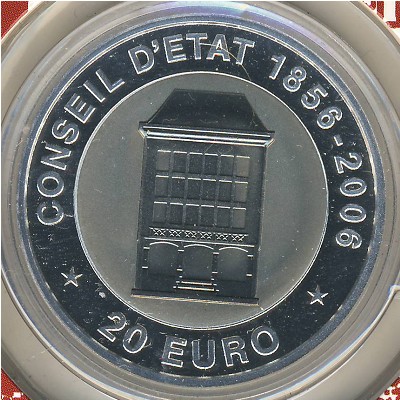 Luxemburg, 20 euro, 2006
