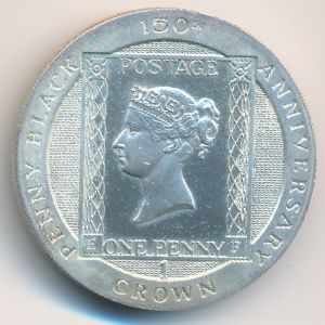 Isle of Man, 1 crown, 1990