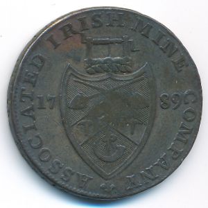 Ireland, 1/2 penny, 1789