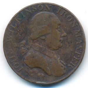 Warwickshire, 1/2 penny, 1790