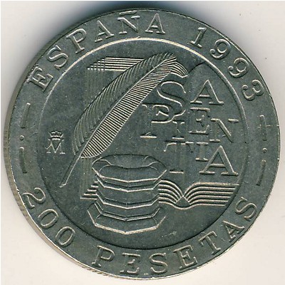 Spain, 200 pesetas, 1993