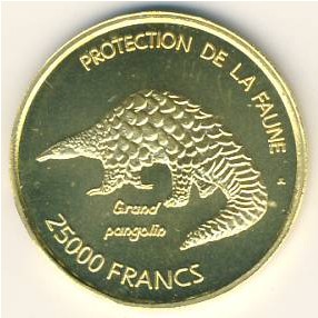 Togo., 25000 francs, 2007
