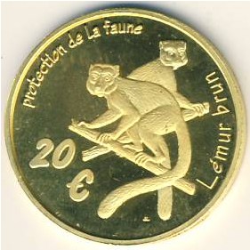 Майотта., 20 евро (2004 г.)